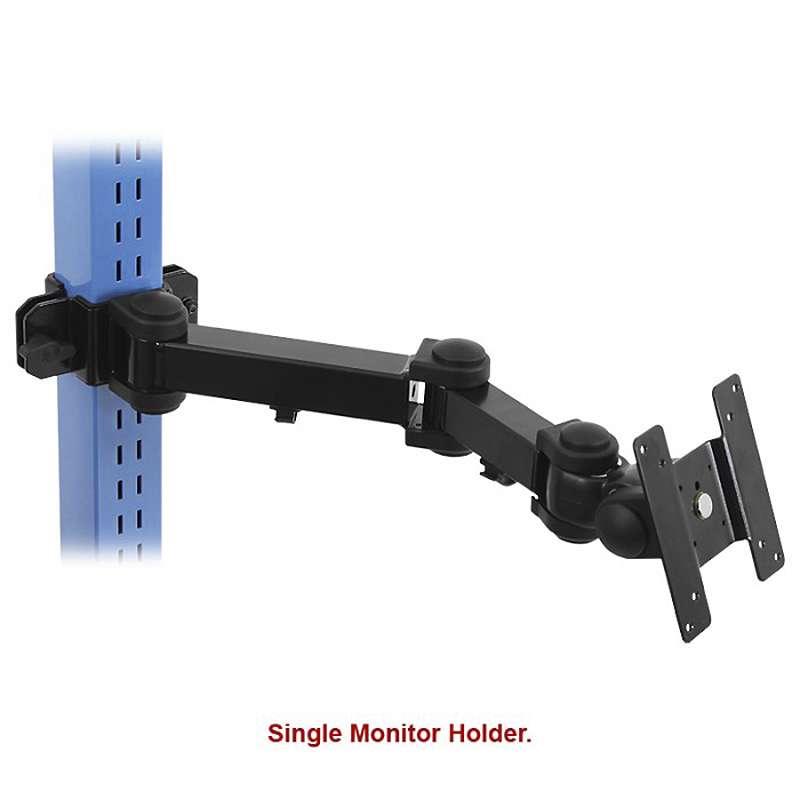 Adjustable Vertical Sliding LCD Monitor Holder for All-Spec Heavy Duty Benches